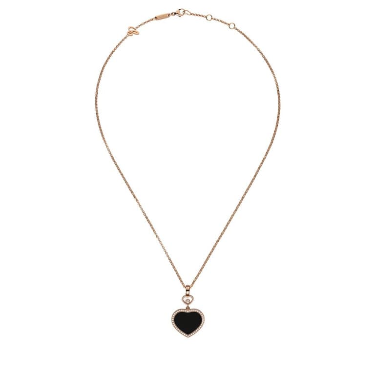Chopard Happy Diamonds Happy Hearts collier met hanger roodgoud met diamant - 79A074-5201 - #3