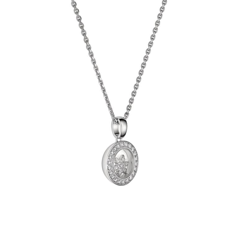Chopard Happy Diamonds Happy Snowflakes collier met hanger witgoud met diamant - 79A018-1301 - #2