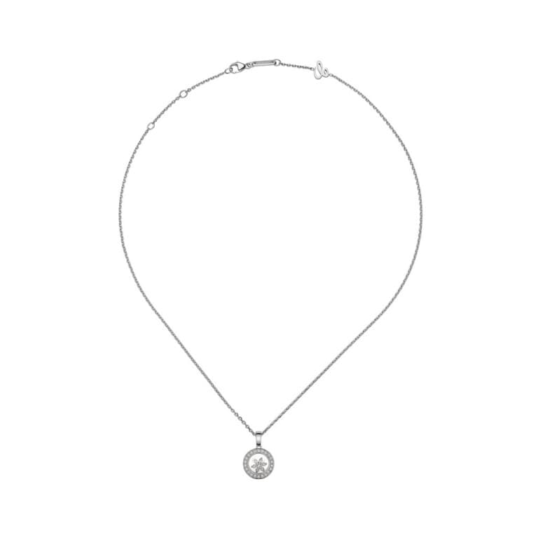Chopard Happy Diamonds Happy Snowflakes collier met hanger witgoud met diamant - 79A018-1301 - #3