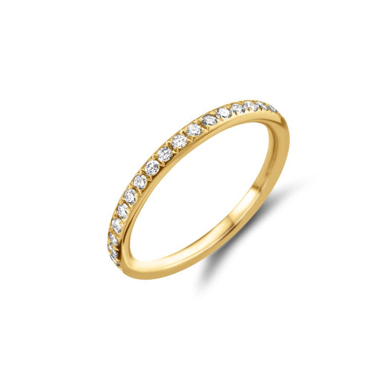 geelgoud aanschuif ring met diamant Schaap en Citroen Diamonds - #1