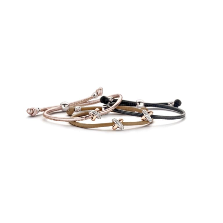 Tirisi Moda Kisses armband roodgoud met diamant - TM2133BL(2P) - #2