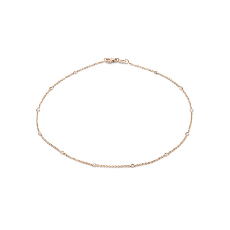 roodgoud jasseron collier met diamant Schaap en Citroen Diamonds - #2