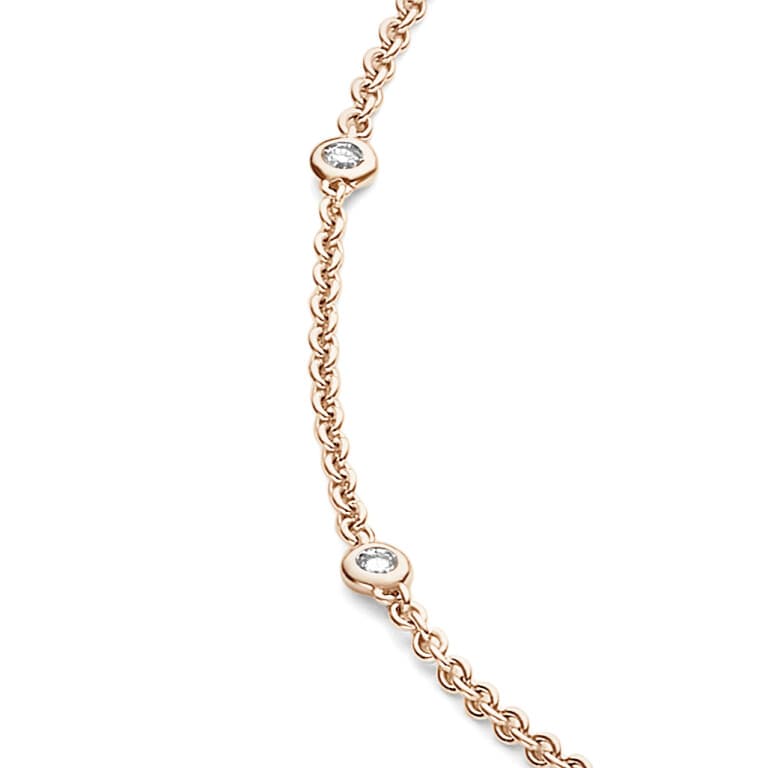 roodgoud jasseron collier met diamant Schaap en Citroen Diamonds - #3