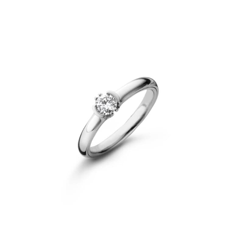 witgoud solitair ring met diamant Schaap en Citroen Diamonds - #2