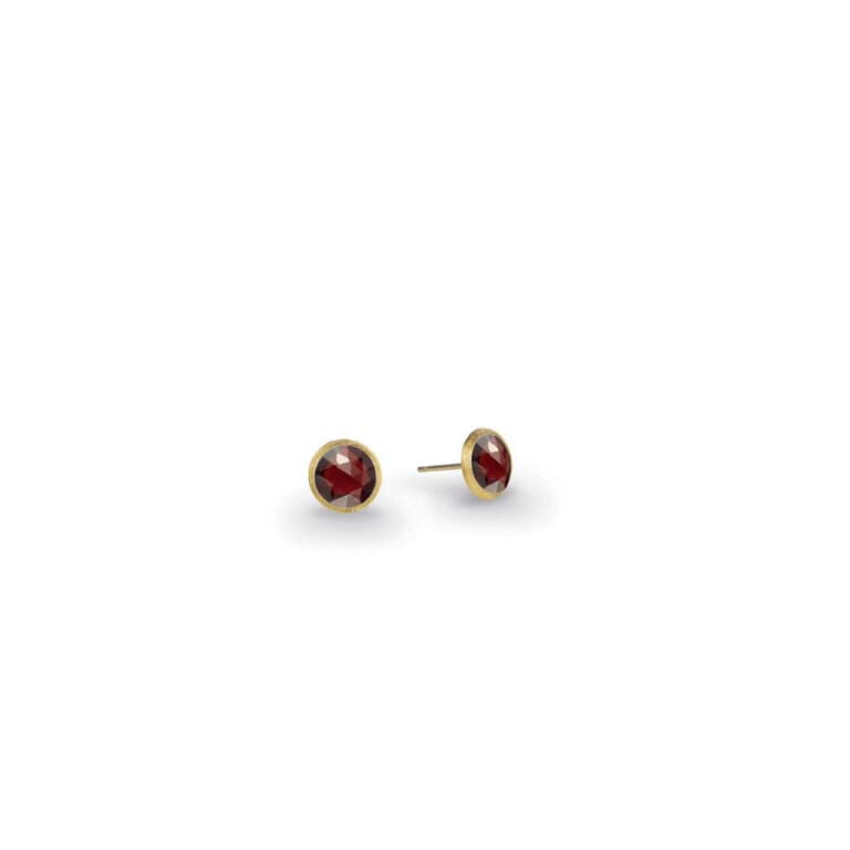 Marco Bicego Jaipur oorknoppen geelgoud met Granaat - OB957-RG01 - #1