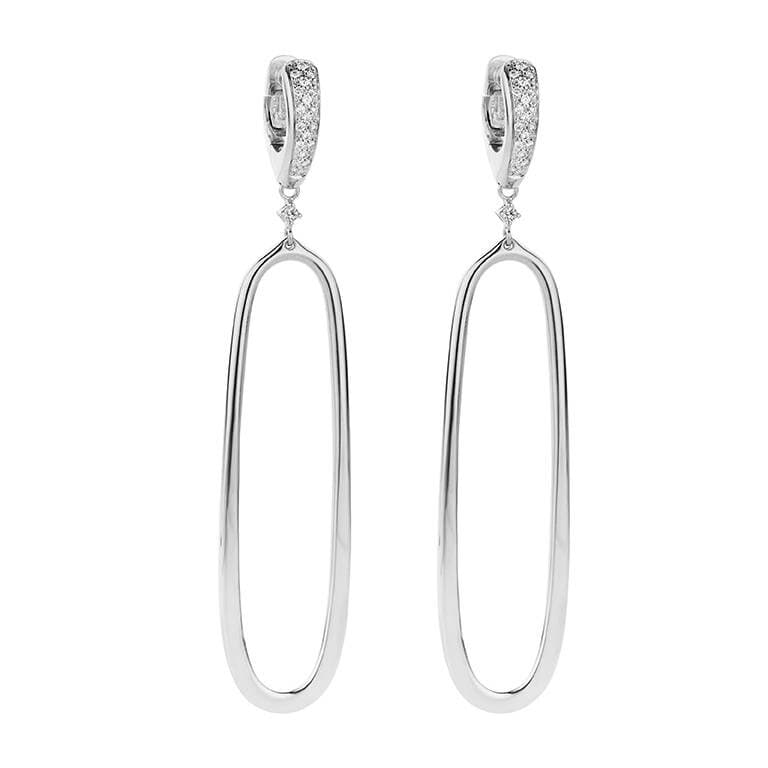 witgoud oorhangers met diamant Schaap en Citroen Diamonds - #2