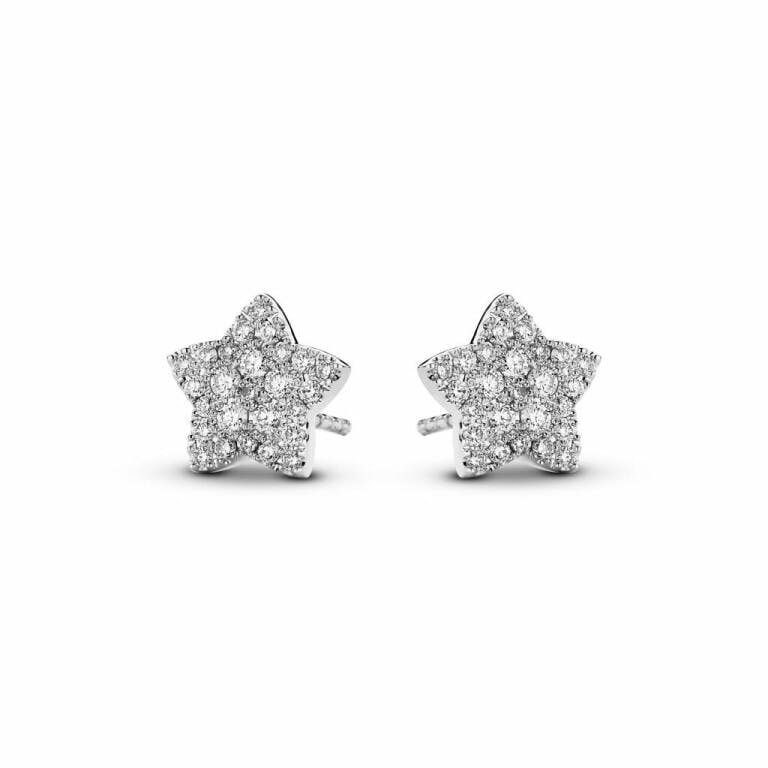 witgoud pave_oorknoppen met diamant Schaap en Citroen Diamonds - #1