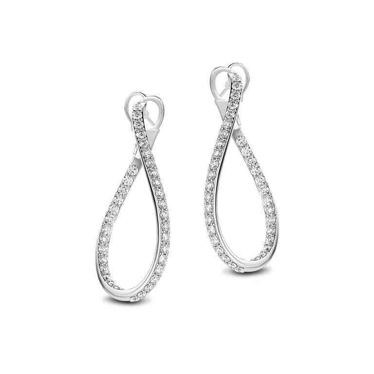 witgoud oorhangers met diamant SC Highlights Diamonds - #1