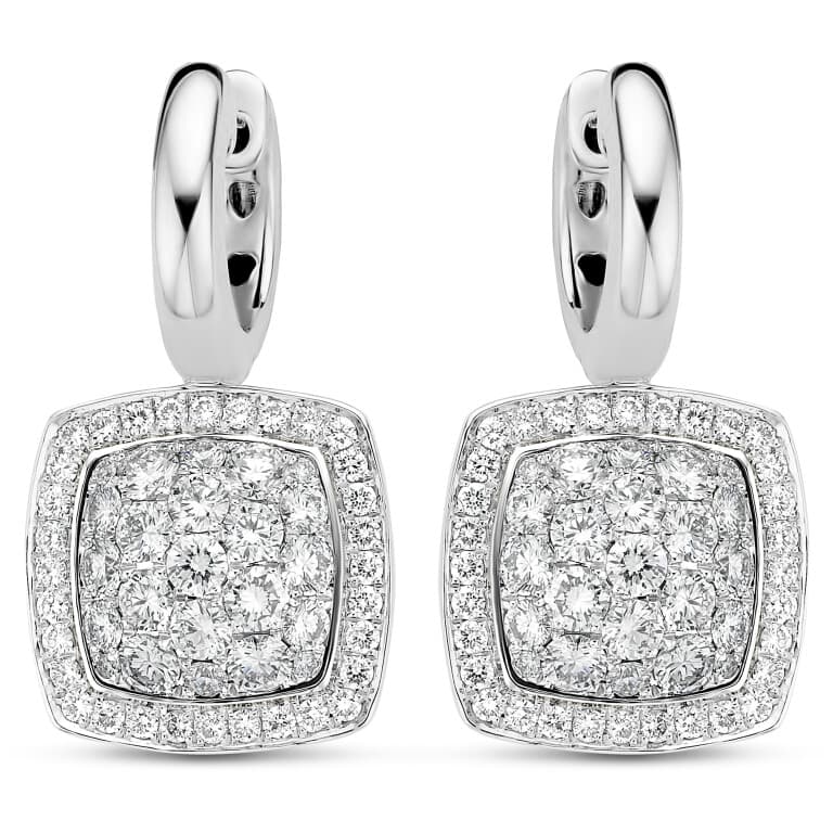 Tirisi Jewelry Milano Exclusive oorhangers witgoud met diamant - TE9264DW - #3