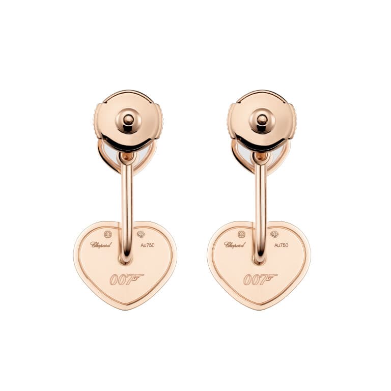 Chopard Happy Diamonds Happy Hearts oorhangers roodgoud met diamant - 83A007-5921 - #3