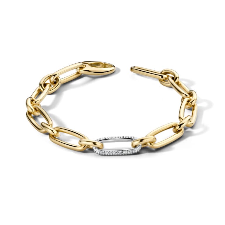 geel/wit goud armband met diamant Schaap en Citroen Diamonds - #1