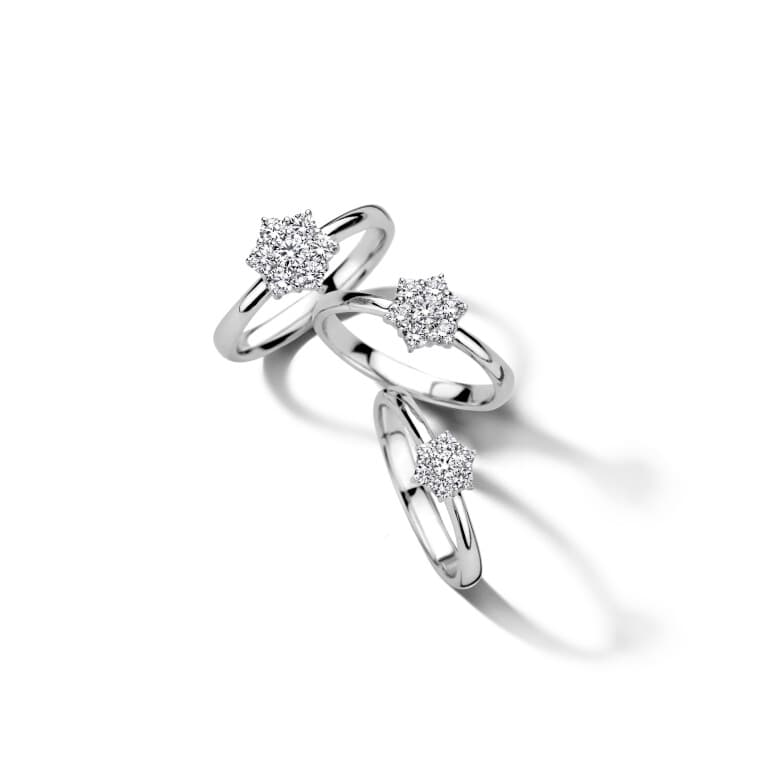 witgoud entourage ring met diamant Schaap en Citroen Diamonds - #2