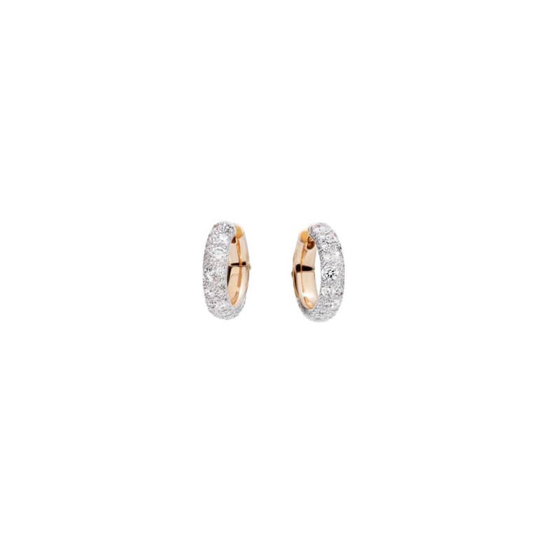 Pomellato Catene pave oorringen roodgoud met diamant - POA8061 O7000 DB000 - #1