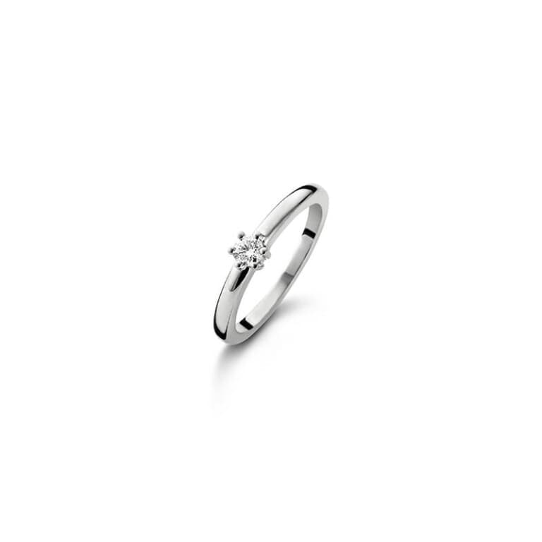 witgoud solitair ring met diamant Schaap en Citroen Diamonds - #3