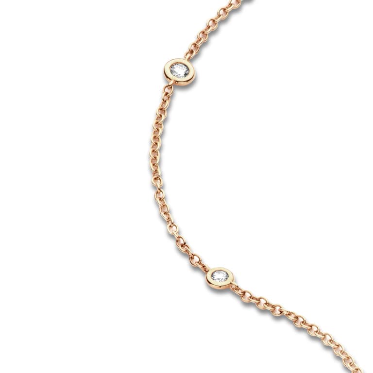 roodgoud jasseron collier met diamant Schaap en Citroen Diamonds - #2