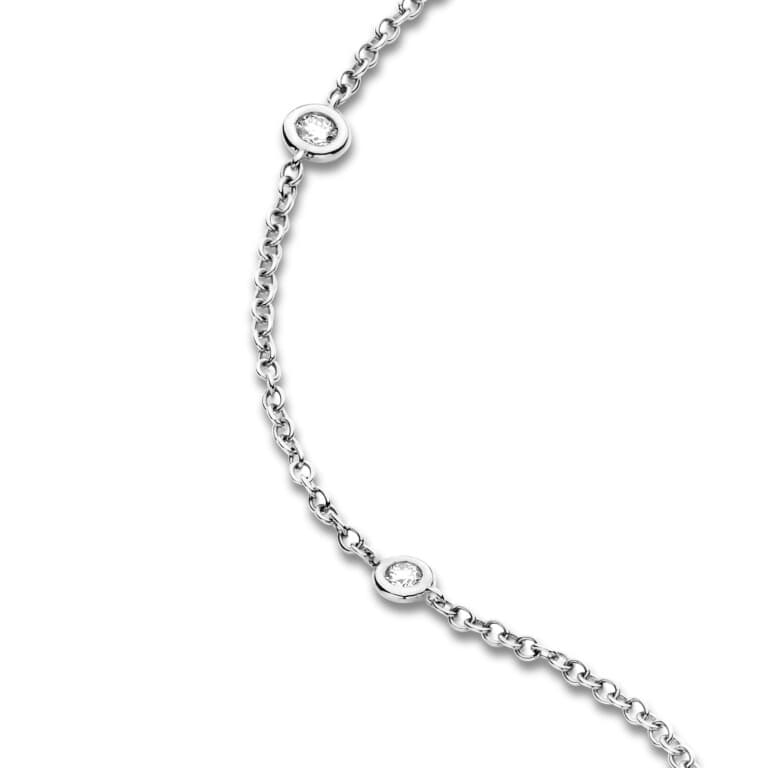 witgoud jasseron collier met diamant Schaap en Citroen Diamonds - #2