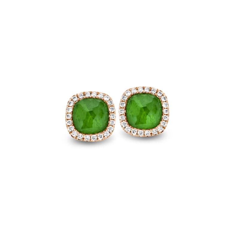 Tirisi Jewelry Milano Sweeties entourage oorknoppen roodgoud met diamant - TE9226EMP - #3