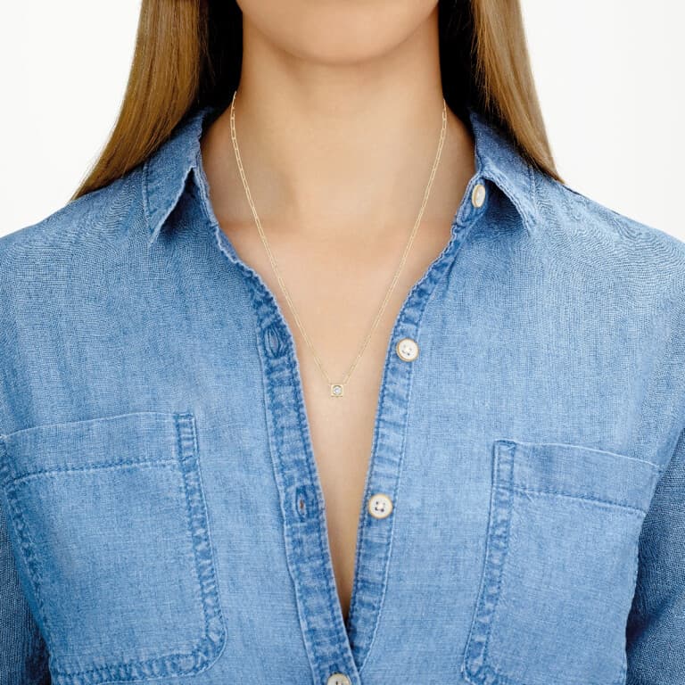 dinh van Le Cube collier geelgoud met diamant - 608211 - #2