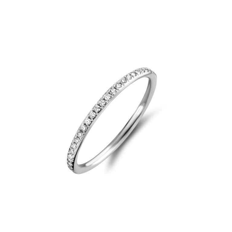 witgoud aanschuif ring met diamant Schaap en Citroen Diamonds - #1