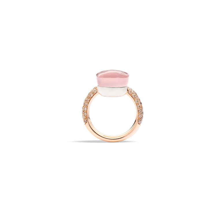 Pomellato Nudo ring rosé/wit goud met diamant - undefined - #3