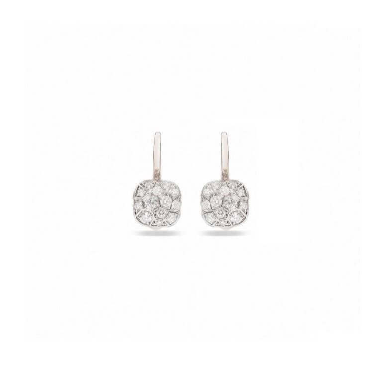 Pomellato Nudo Solitaire oorhangers rosé/wit goud met diamant - POB5010 O6000 DB000 - #2
