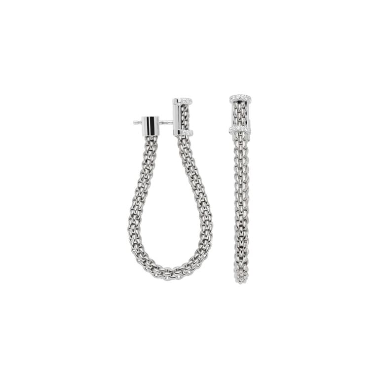 Fope Essentials oorhangers witgoud met diamant - 04E08OX_BB_B_XXX_000 - #1