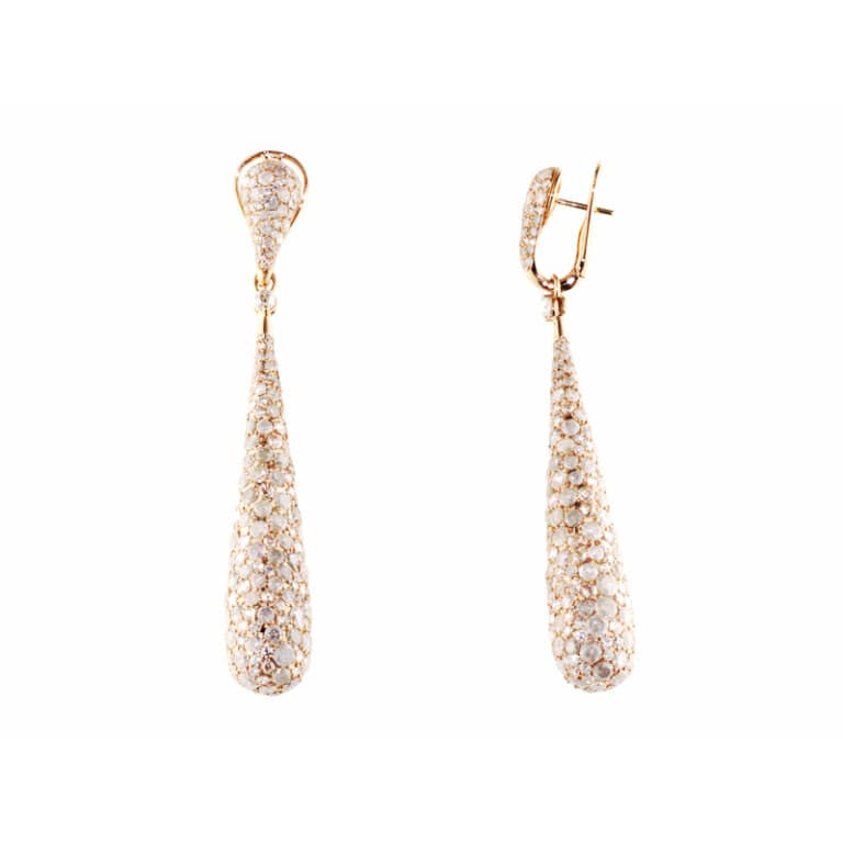 roodgoud oorhangers met diamant SC Highlights Diamonds - #3