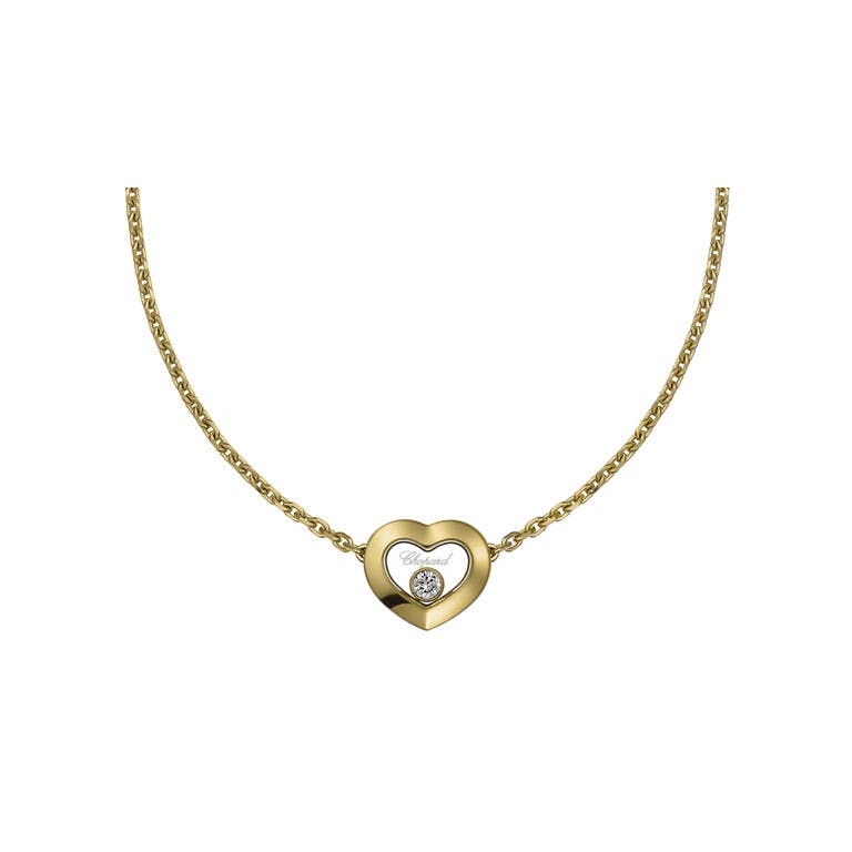 Chopard Happy Diamonds Icons Heart collier met hanger geelgoud met diamant