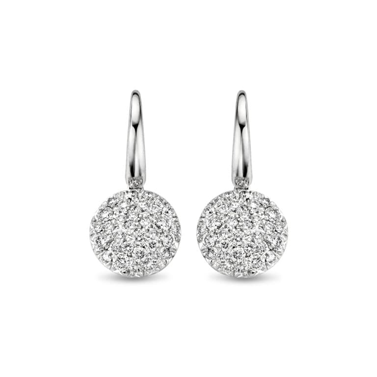 witgoud oorhangers met diamant Schaap en Citroen Diamonds - #1