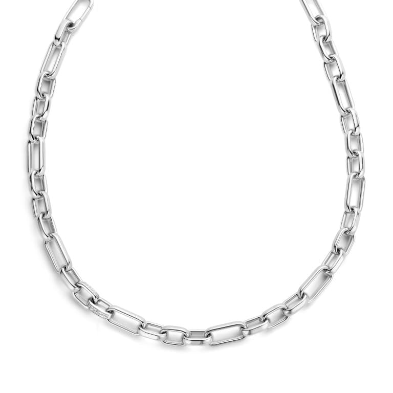 witgoud schakel collier met diamant SC Highlights Diamonds - #2