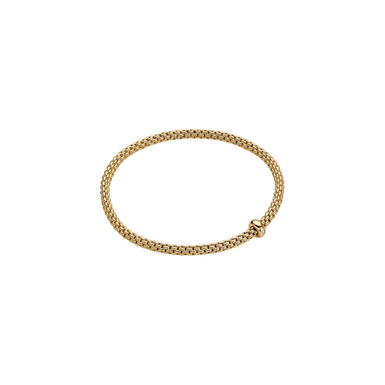 Fope Prima flexibele armband geelgoud met diamant - 01M08BX_BB_G_XGX_00S - #1