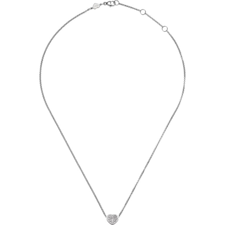 Chopard Happy Diamonds Happy Hearts collier met hanger witgoud met diamant - 81A086-1901 - #1