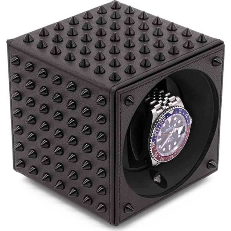 Spikes Black Leather/Black - Swiss KubiK - Sk01.Spike.Black/Black