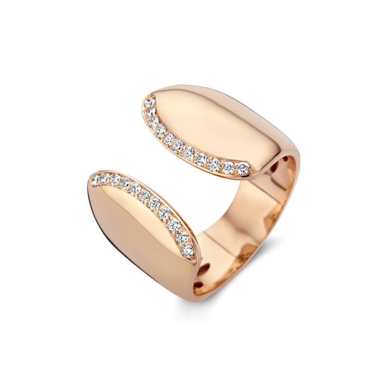 roodgoud ring met diamant Schaap en Citroen Diamonds - #3