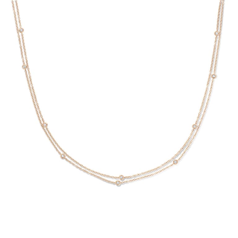 roodgoud jasseron collier met diamant Schaap en Citroen Diamonds - #3