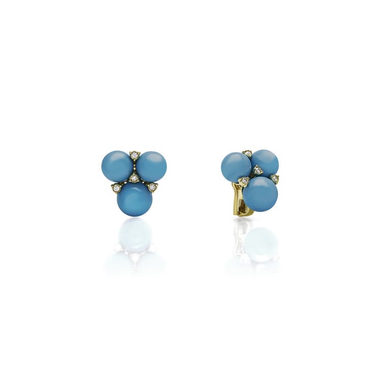 Chantecler Cherie oorknoppen geelgoud met diamant - 42395 - #2