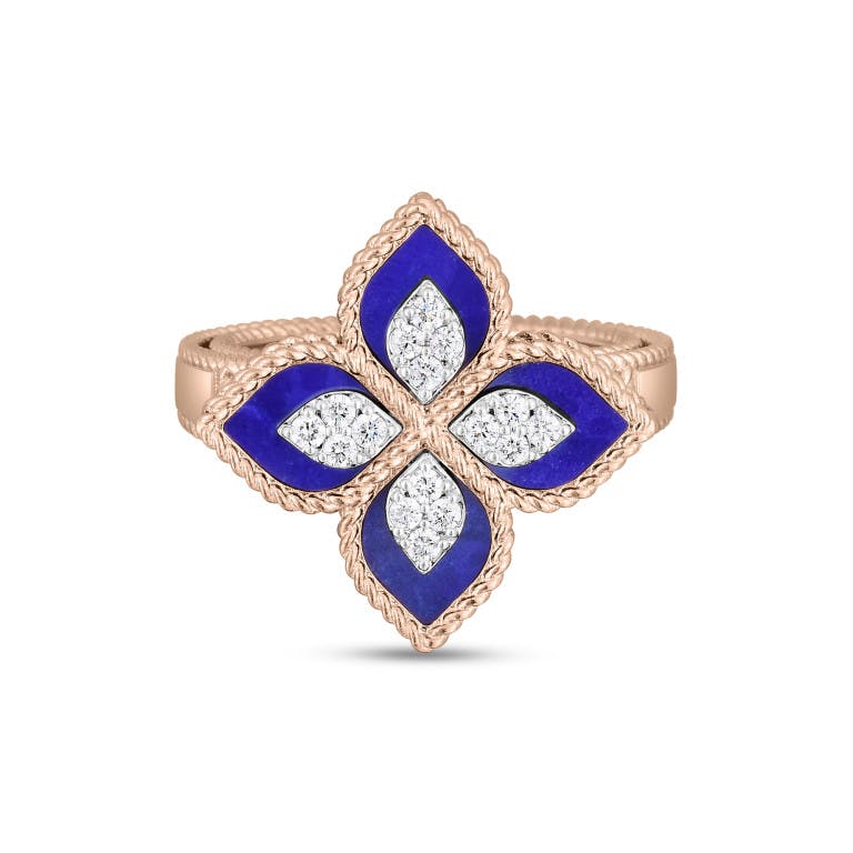 Roberto Coin Princess Flower ring rosé/wit goud met diamant - ADV888RI1837_04 - #2