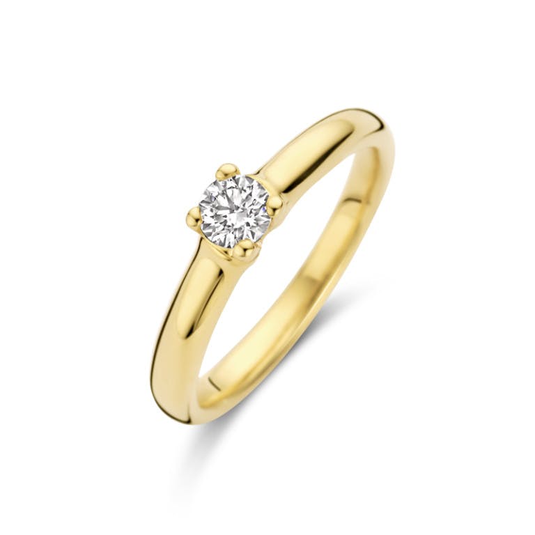 geelgoud solitair ring met diamant Schaap en Citroen Diamonds - #2