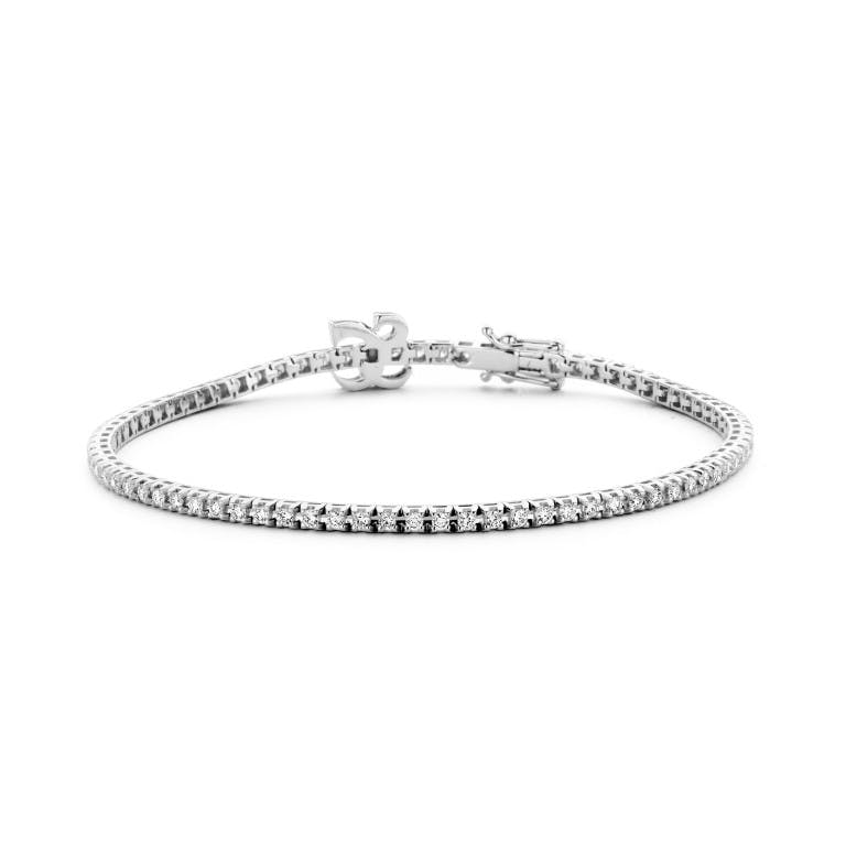 witgoud tennis armband met diamant Schaap en Citroen Diamonds - #2