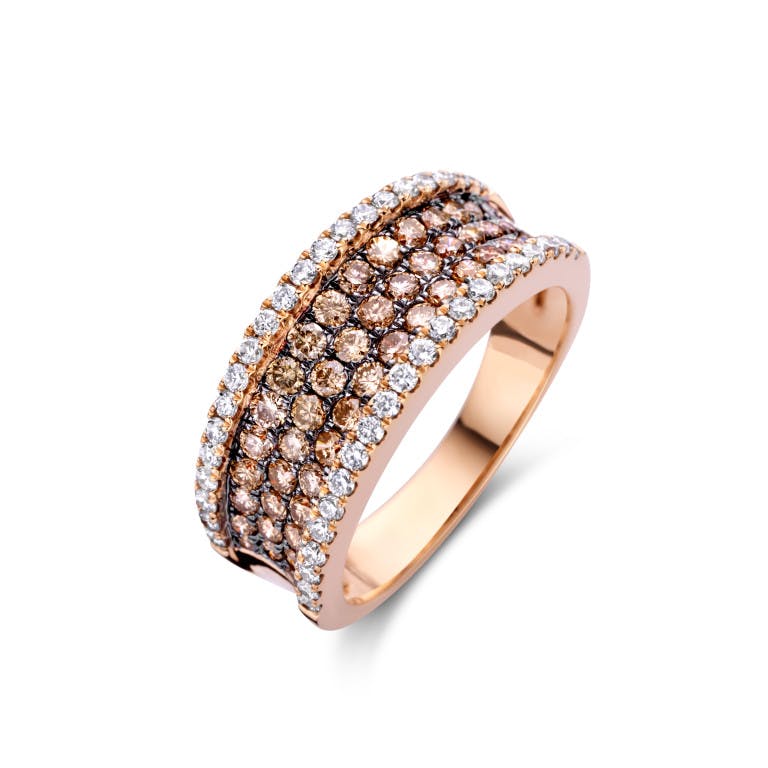 roodgoud ring met diamant Schaap en Citroen Diamonds - #3