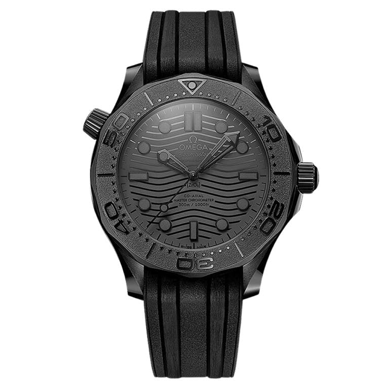 Omega Seamaster Diver 300M Co-Axial Master Chronometer Black Black 44mm