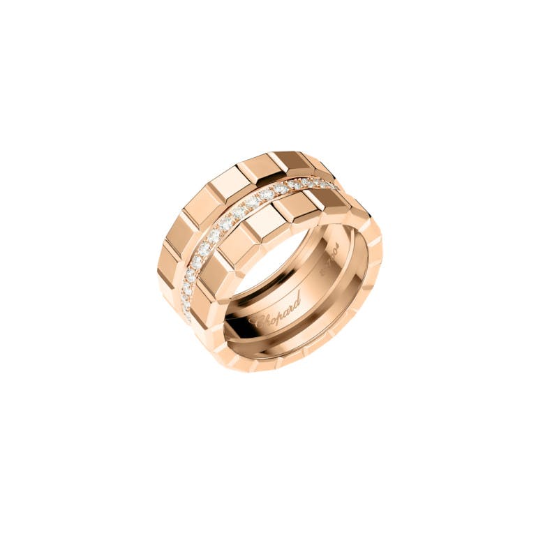 Chopard Ice Cube ring roodgoud met diamant - undefined - #1