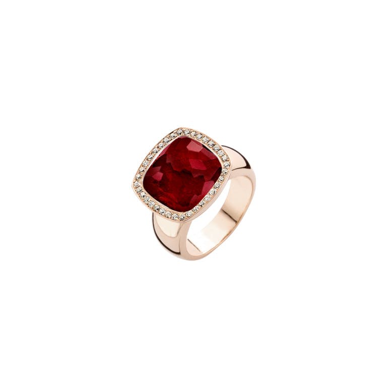 Tirisi Jewelry Milano Due ring roodgoud met diamant