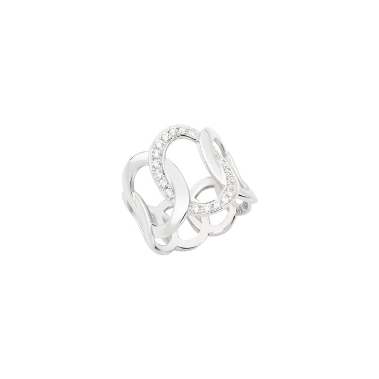Pomellato Brera ring witgoud met diamant - undefined - #1