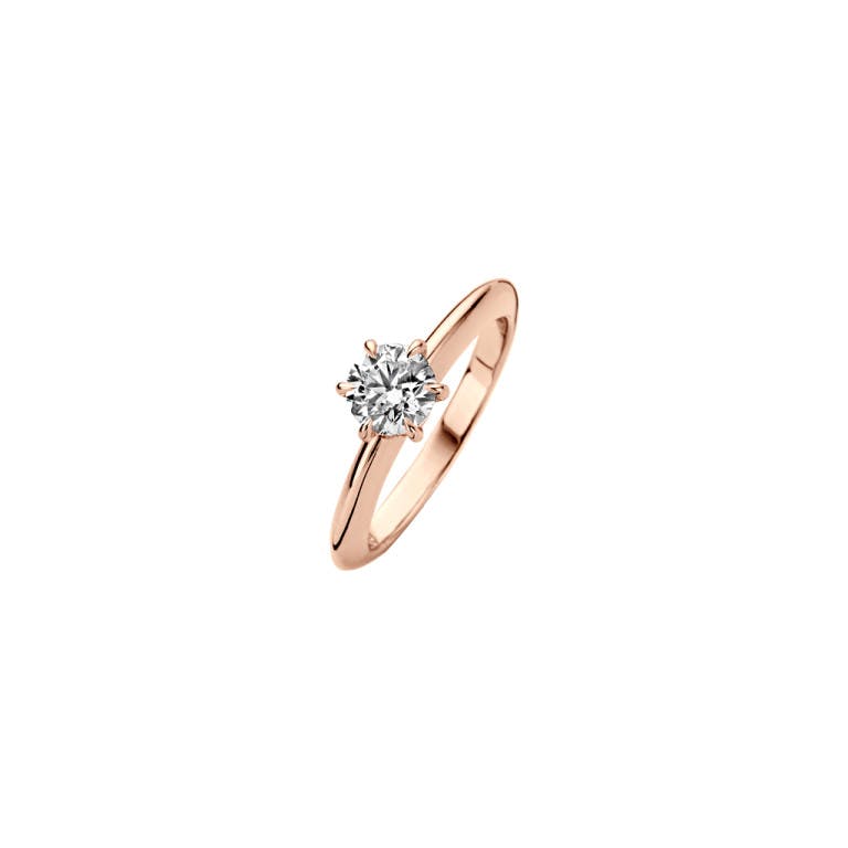 roodgoud solitair ring met diamant Schaap en Citroen Diamonds SC 125 Collection - #1