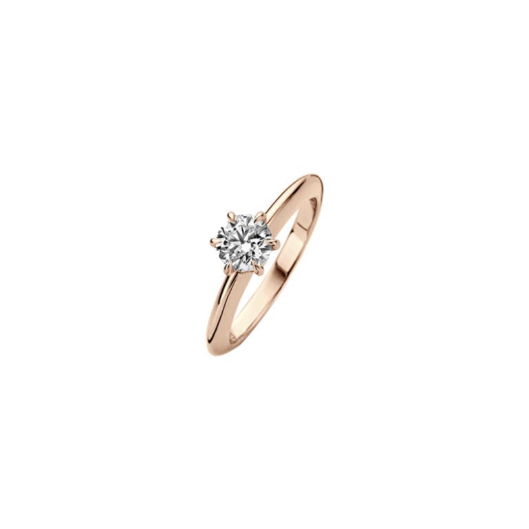 roodgoud solitair ring met diamant Schaap en Citroen Diamonds SC 125 Collection - #1