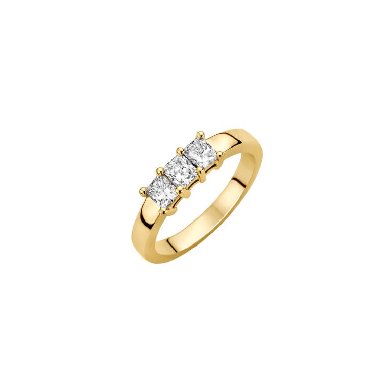 geelgoud alliance ring met diamant Schaap en Citroen Diamonds