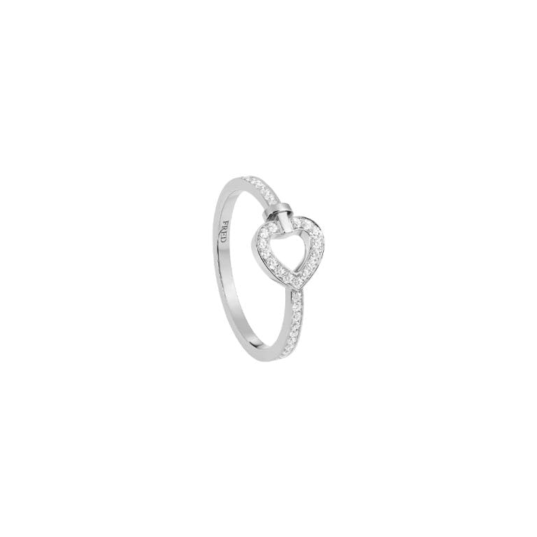 Fred Pretty Woman ring witgoud met diamant