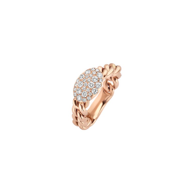 roodgoud ring met diamant Schaap en Citroen Diamonds - #1
