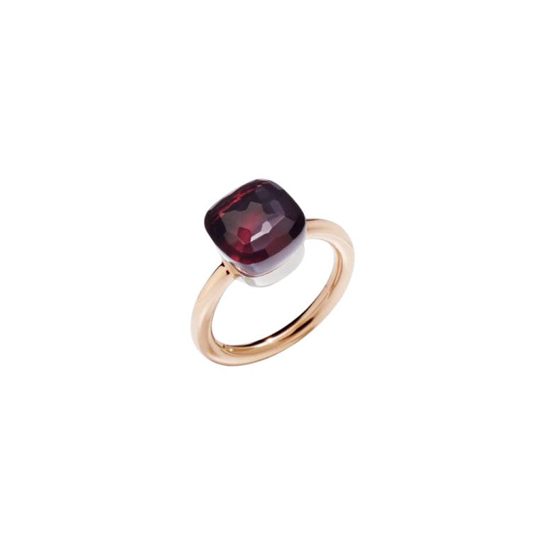 Pomellato Nudo ring rosé/wit goud met Granaat - undefined - #1
